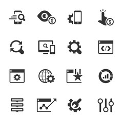 digital marketing and seo icons