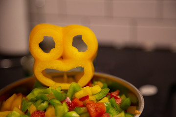 yellow smile pepper