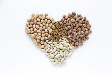 legumes, lentils, chickpeas, beans, green lentils