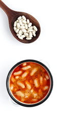 Homemade traditional bean stew