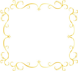 Gold Square antique pattern frame