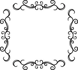 Square antique pattern frame