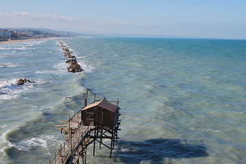 Termoli, antico borgo fortificato, Molise, Italy