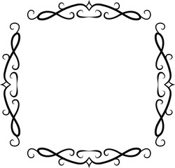 Square antique pattern frame