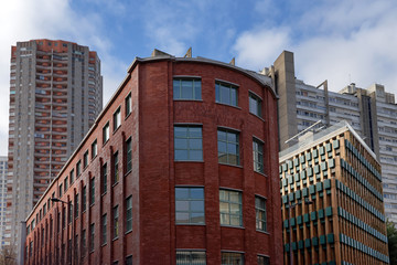 Fototapeta premium Modern building and towers in the 13th district of Paris
