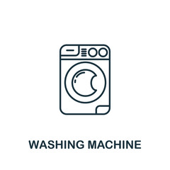 Washing Machine icon from cleaning collection. Simple line element Washing Machine symbol for templates, web design and infographics