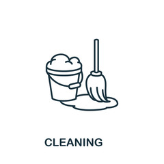 Cleaning icon. Simple line element Cleaning symbol for templates, web design and infographics