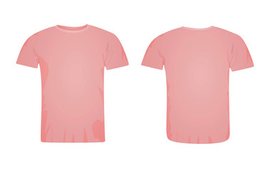 Pink   t shirt. vector illustration