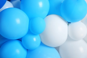 Many color balloons as background. Party decor
