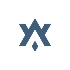 AV VA A V initial based letter icon geometric logo. Technology business identity concept. Creative corporate template. Stock Vector illustration isolated on white background.