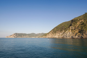 The coast of the Cinque Terre National Park in Italy