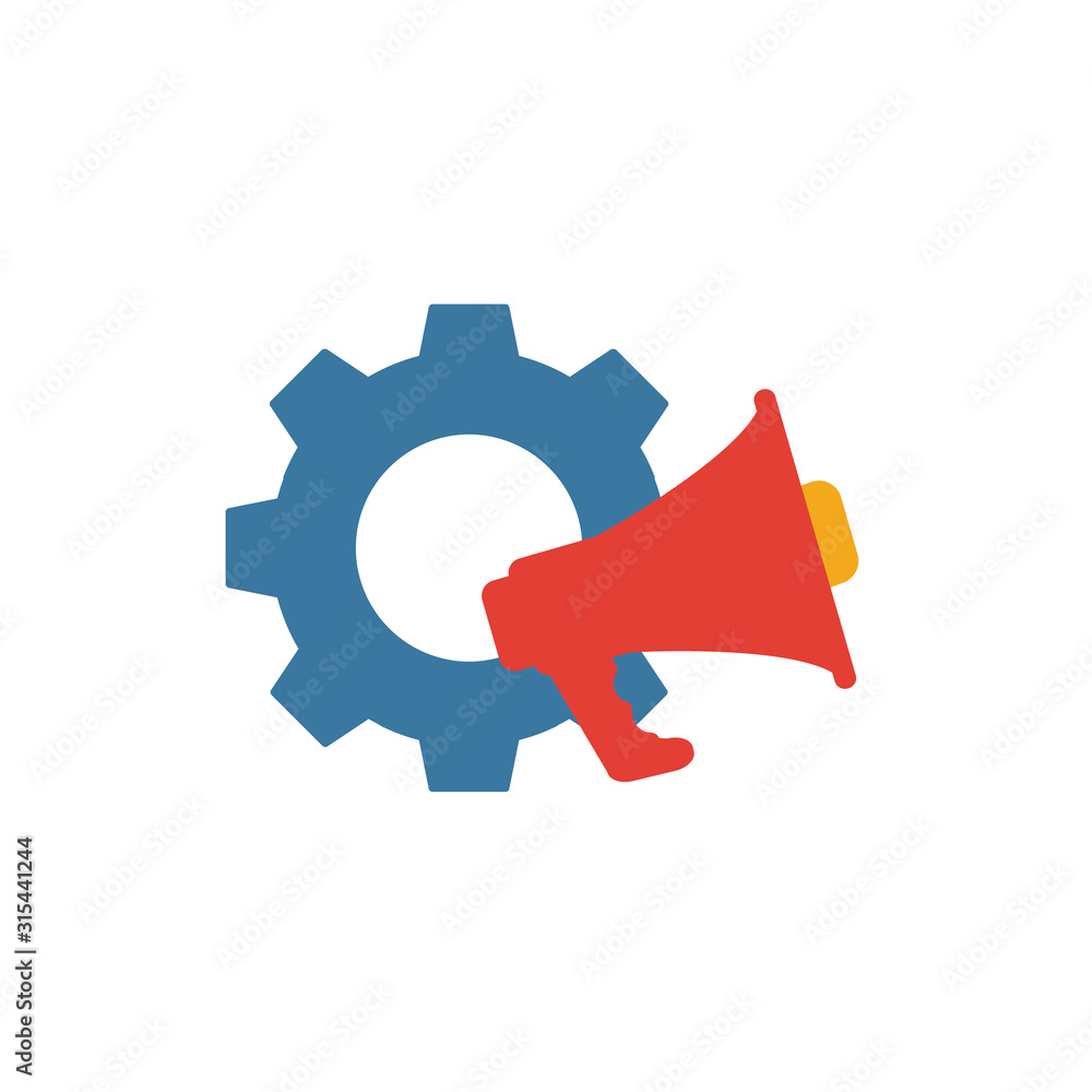 Poster marketing automation icon. simple flat element from crm collection. creative marketing automation ic