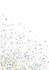 Rainbow Christmas Confetti Background.