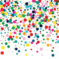 Color Vector Round Banner. 