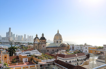 View of the Old Town in Cartagena
