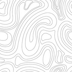 Black stitches seamless pattern isolated on white. Texture for fabrics or packaging.Monochrome Print.