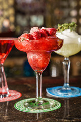 cocktails in the bar