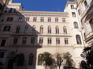Architektura Rzymu, okolice Quirinale jednego z siedmiu wzgórz.