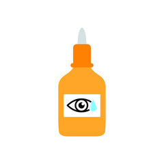 Eye drop icon.  Eye drop bottle