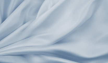 Blue silky fabric texture