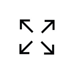 Full Screen icon vector. 