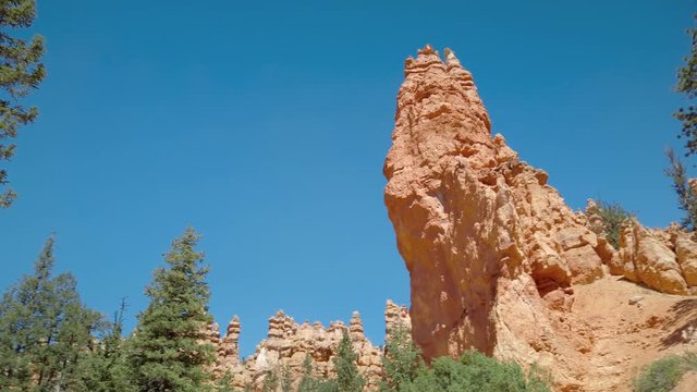The Bryce Canyon national park in Utah, United States. Bryce is a collection of giant natural amphitheaters distinctive due Hoodoos geological structures
