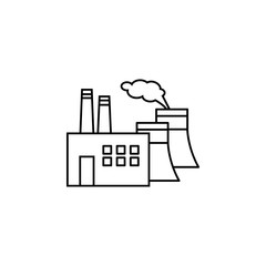 power plant line icon. Elements of energy illustration icons. Signs, symbols can be used for web, logo, mobile app, UI, UX