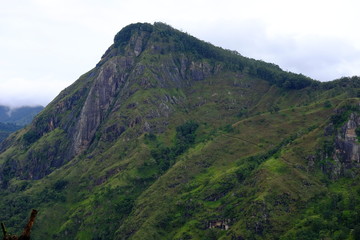 Fototapeta premium View of the small Adam peak in Sri Lanka