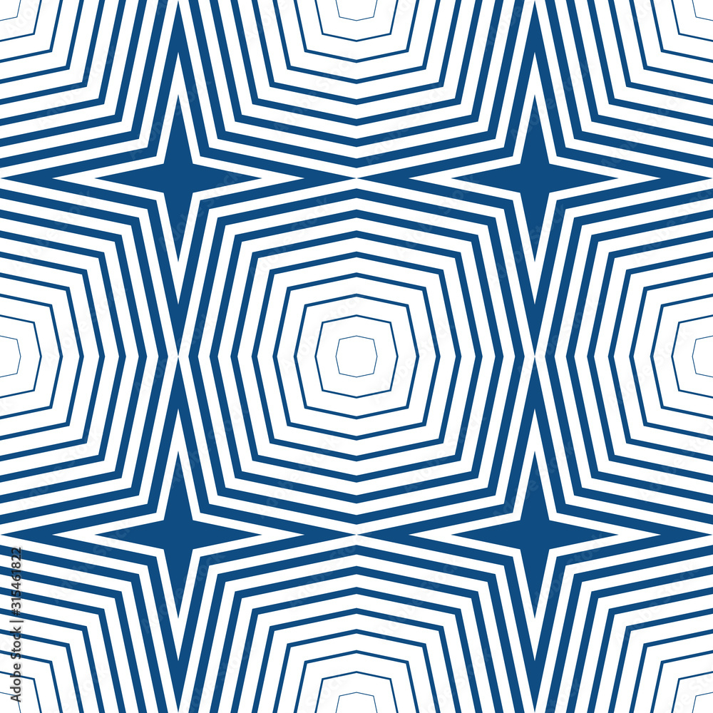 Poster abstract seamless geometric pattern. some forms smoothly transform into other forms. kaleidoscope of