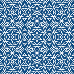 Abstract seamless geometric pattern. Some forms smoothly transform into other forms. Kaleidoscope of lines and angles.