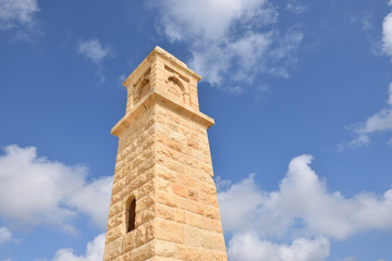 Fort St Angelo (Forti Sant Anglu), located at Birgu Waterfront, Malta, Vittoriosa bay of the Mediterranean sea - 315463416