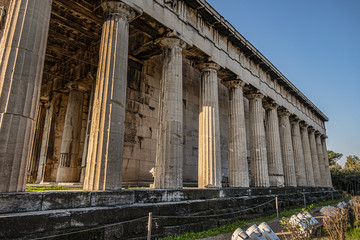 Temple of Hephaestus (Hephaisteion) - well-preserved Greek temple. Temple of Hephaestus is Doric...