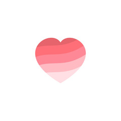 Heart icon template. love vector template. pink heart logo