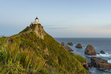 Fototapeta na wymiar Nugget Point Lighthouse, New Zealand
