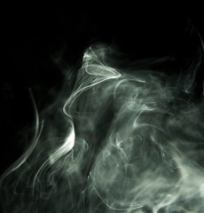 Smoke on black background
