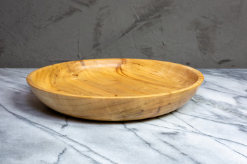 Wormy maple wood bowl