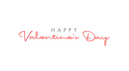 Happy Valentine's Day lettering style text.