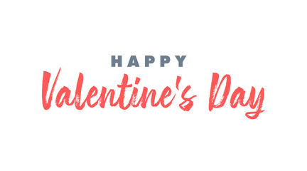 Happy Valentine's Day lettering style text.