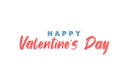 Happy Valentine's Day lettering style text.