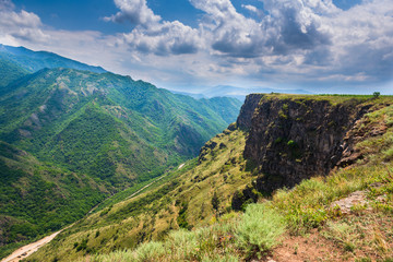 Majestic landscape with mountains and Debed river's canyon,Armenia