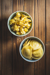 Italian stuffed pasta.