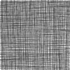 Hand drawn grid texture. Thin black lines on white background. Sketch texture for graphic designgn