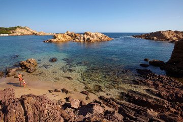 Cala Pregonda, Menorca, Balearen, Spanien