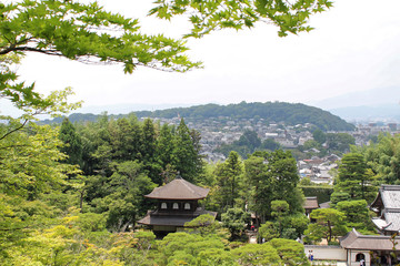 Kyoto, Japan - July 16, 2019: Ginkaku-ji, also known as Temple of the Silver Pavilion, is a Zen...