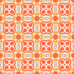 Abstract geometric seamless pattern. Tile background. Infinity wrapping paper with different shapes. Creative texture. Vector illustration.  