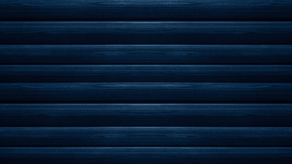 Obraz premium Wood texture in blue classic color. Dark wood, wooden dark background. Dark room with wooden walls.