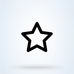 Excellent quality star line. Simple modern icon design illustration.