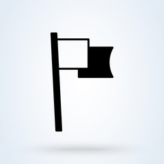 flag symbol Simple modern icon design illustration.