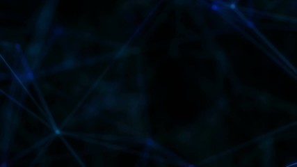 The camera slowly flies forward scanning the connecting elements of the system.