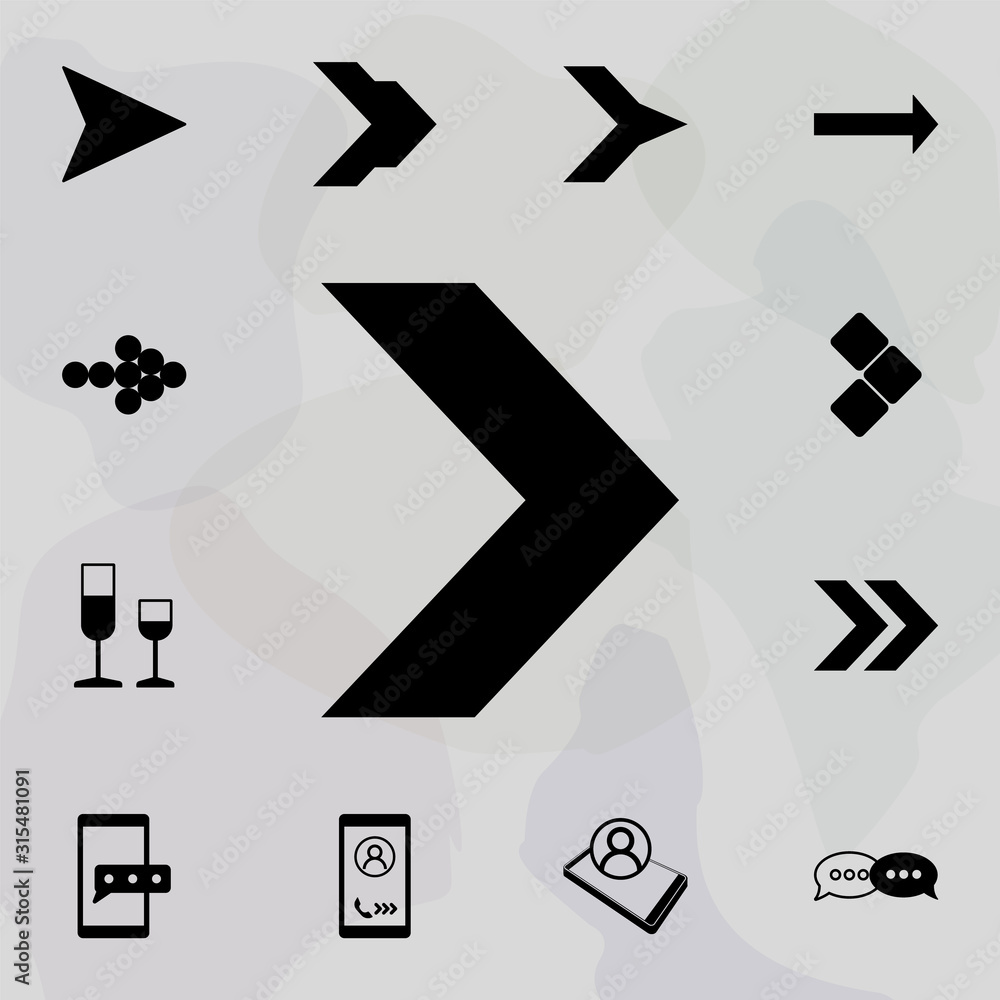 Poster narrow arrow icon. web icons universal set for web and mobile